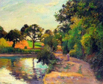 Puente de Montfoucault 1874 Camille Pissarro Paisajes arroyo Pinturas al óleo